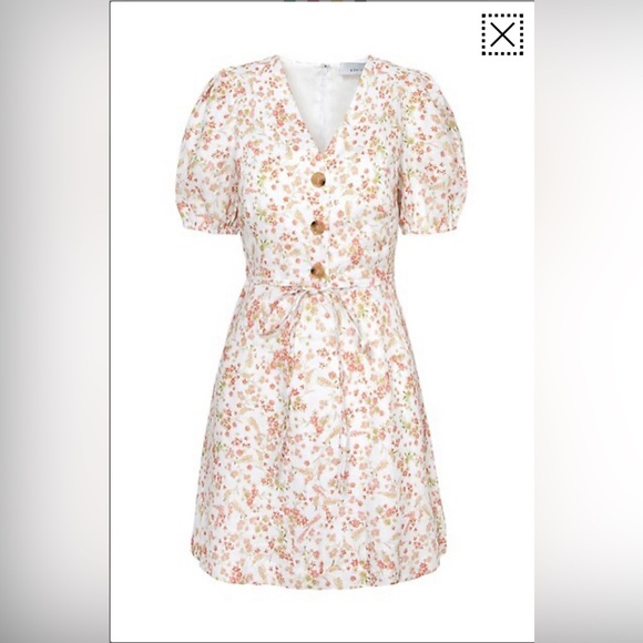 Adelyn Rae Women’s Summer Floral Dress sz Small (100% Linen) - Picture 7 of 7